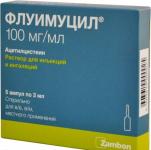 Флуимуцил р-р д/ин. и ингал. 100мг/мл 3мл N5