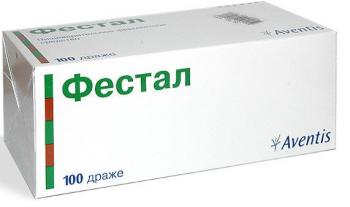 Фестал таб. кш/раств п.о N100
