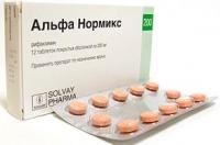 Альфа нормикс таб. п.п.о. 200мг N12