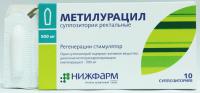 Метилурацил супп. рект. 500мг N10