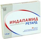 Индапамид ретард таб.пролонг.п.п.о. 1,5мг N30